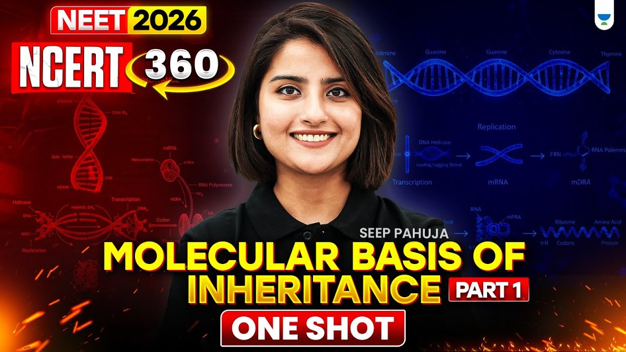 ⚡NEET 2026: NCERT 360: Molecular Basis Of Inheritance - One Shot  Part - 1| Seep Pahuja