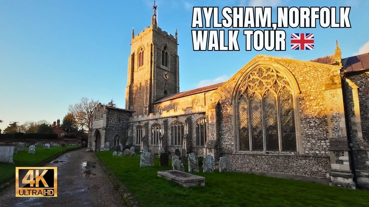 🌟 ASMR Walk Tour: Aylsham, Norfolk 🇬🇧 | Sunset Stroll & Cozy Vibes