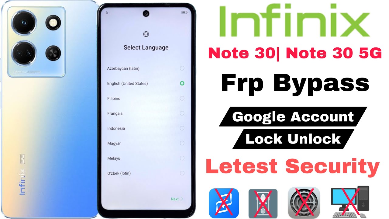 Infinix Note 30 | Note 30 5G Frp Bypass | Without Pc | Google Account Lock Unlock - 2025