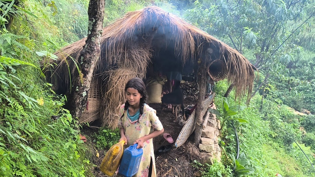 Nepali Mountain village life into the Rainy Season || Daily Activities of Rural village in Nepal🇳🇵