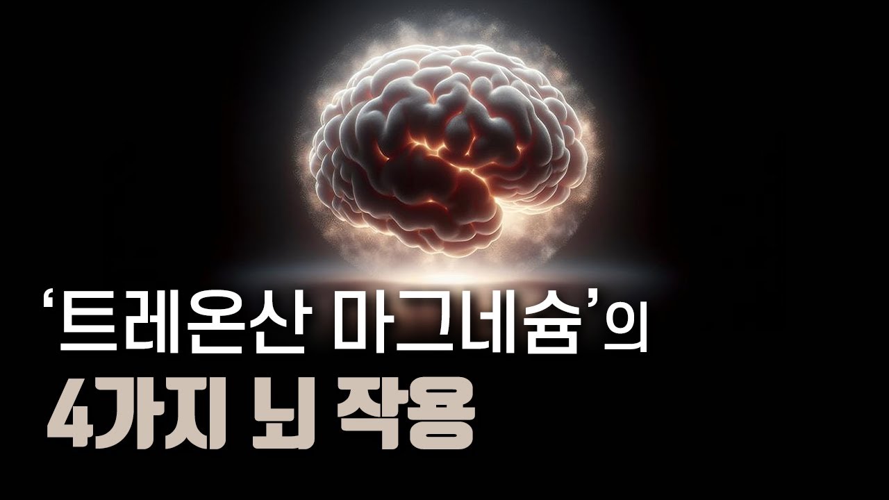 불면증, 우울증, 기억력, 인지력: 트레온산 마그네슘