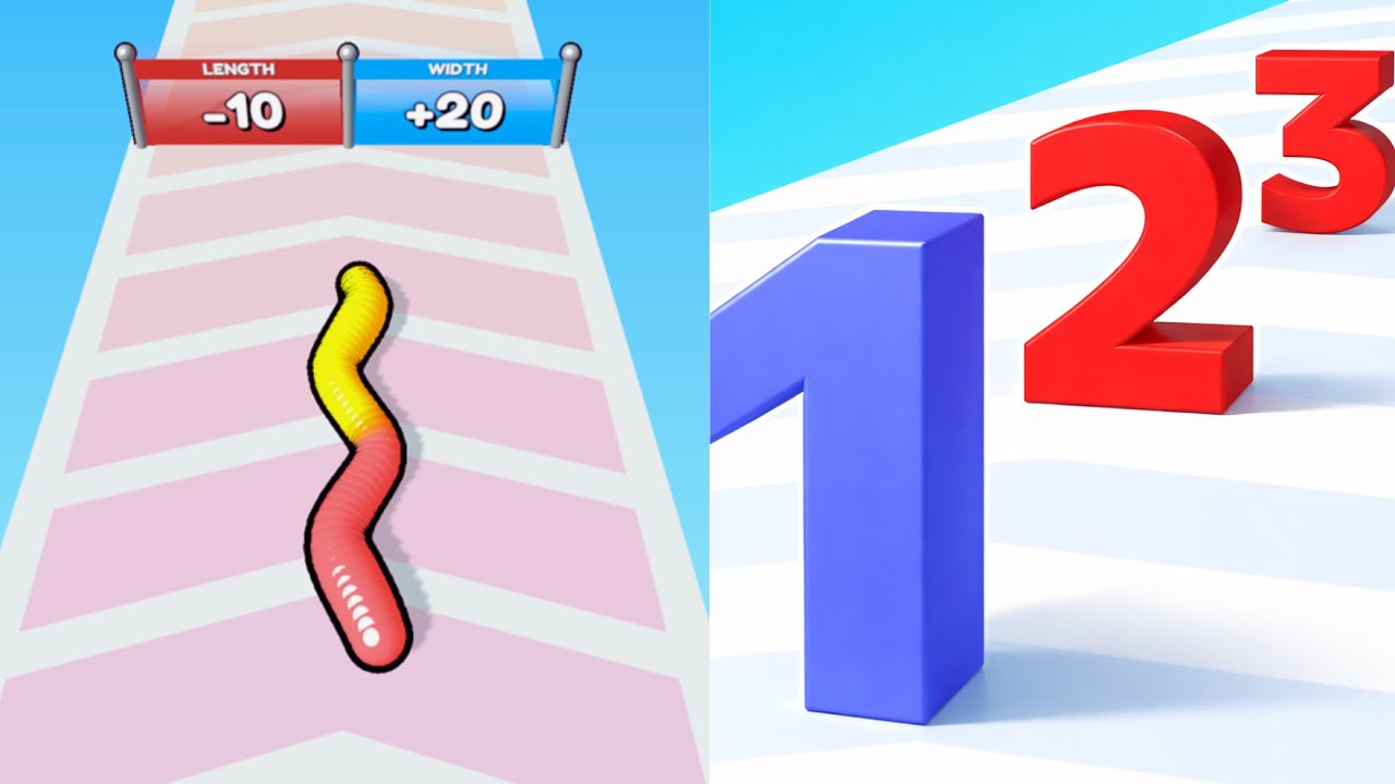 NUMBER MASTER vs GUMMY WORM GO! | Android iOS Gaming Walkthrough | Max Gameplay | New Update