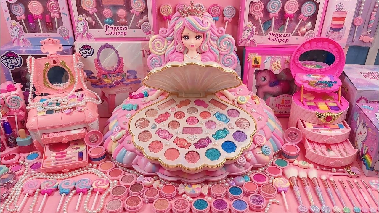 13 Minutes Satisfying with Unboxing Lollipop Makeup for Girls, Pink Toys, Toys Review, Cute Toys