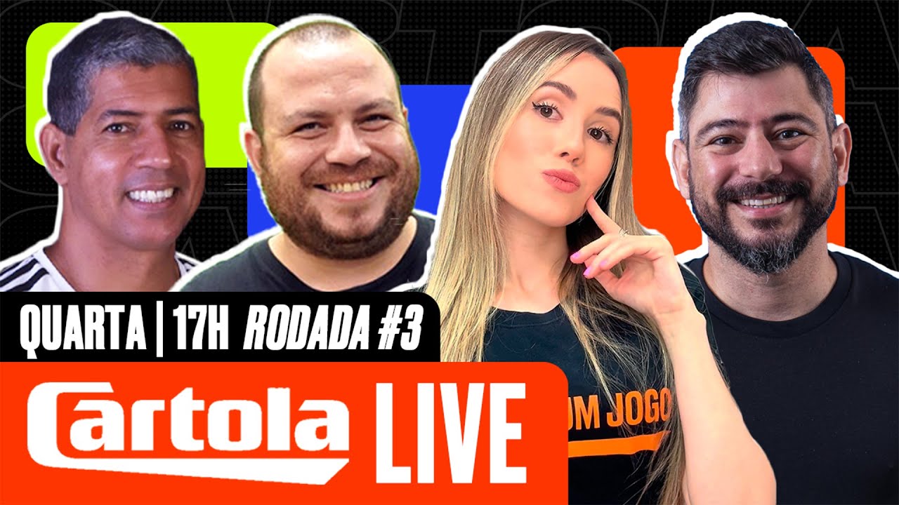 LIVE DO CARTOLA! Vamos te ajudar a montar uma seleção com as DICAS ara a 3ª rodada do Brasileiro