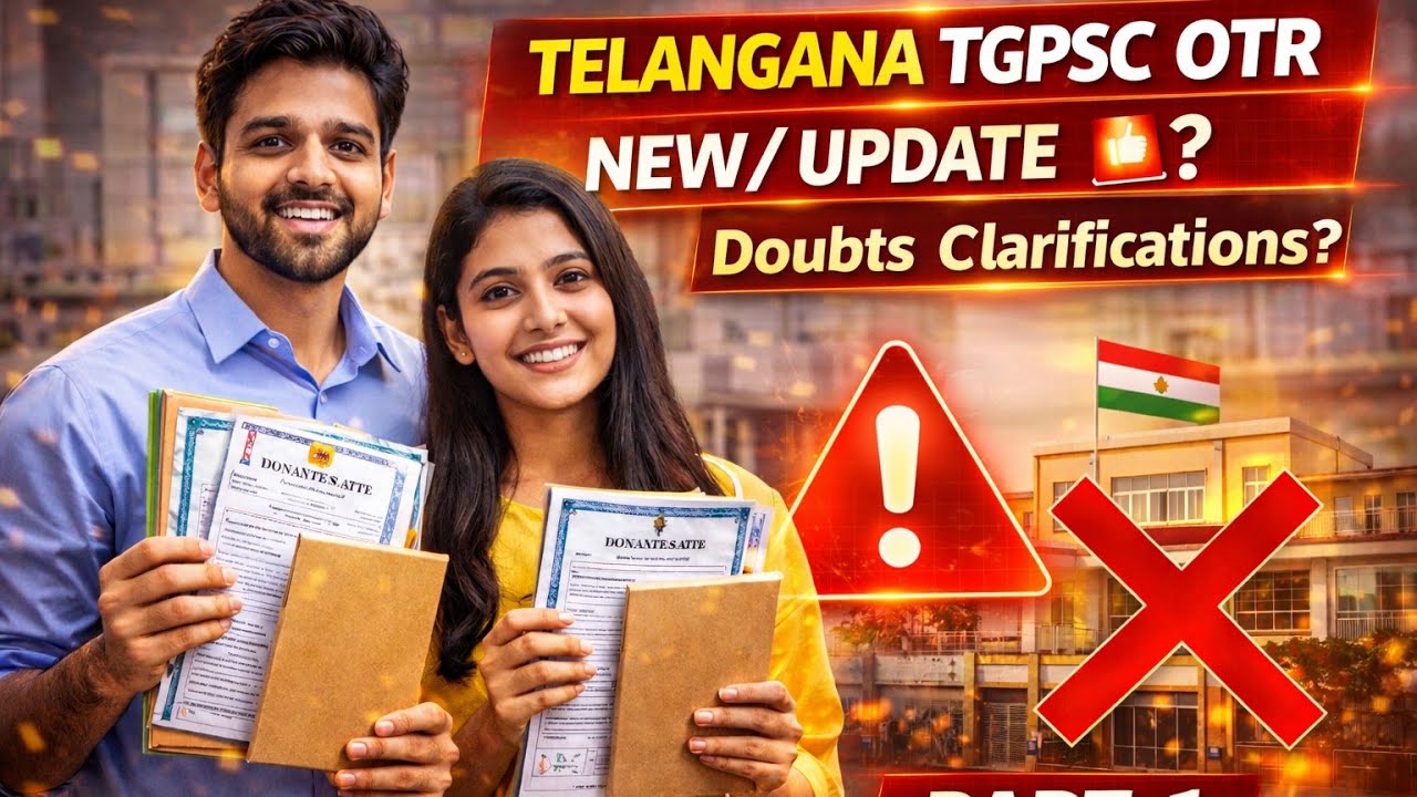 TELANGANA TGPSC OTR NEW/UPDATE 2026🤔/CERTIFICATES  DOUBTS  CLARIFICATIONS  PART -1.#viral #tgpsc 