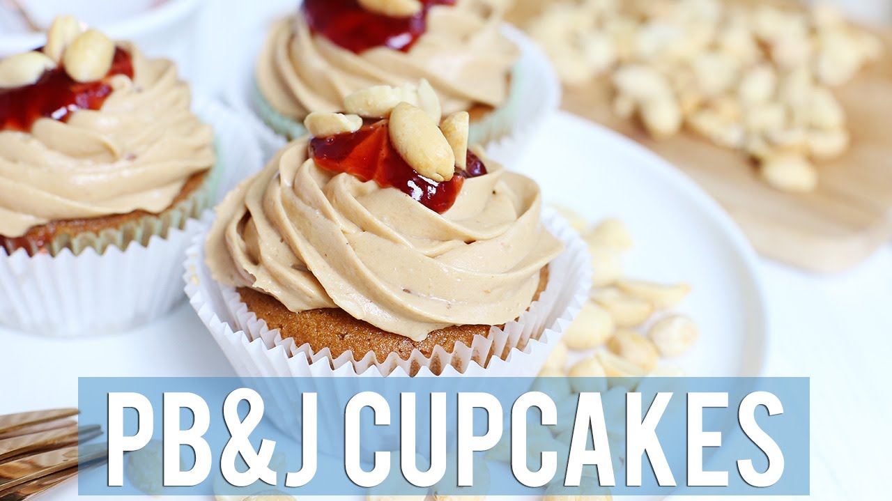 Peanut Butter and Jelly Cupcakes | VEGAN + GLUTEN-FREE