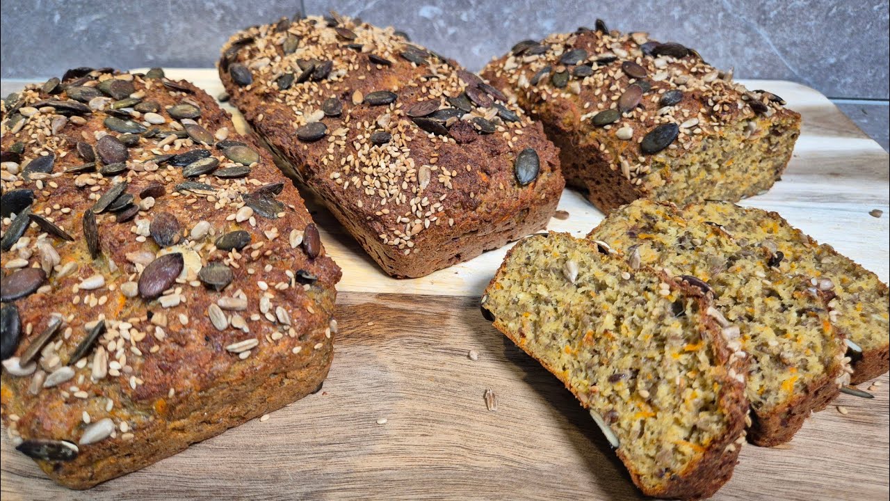 Полезный, диетический хлеб из зелёной чечевицы. / Gesundes, Diät Brot  aus grüne Linsen.