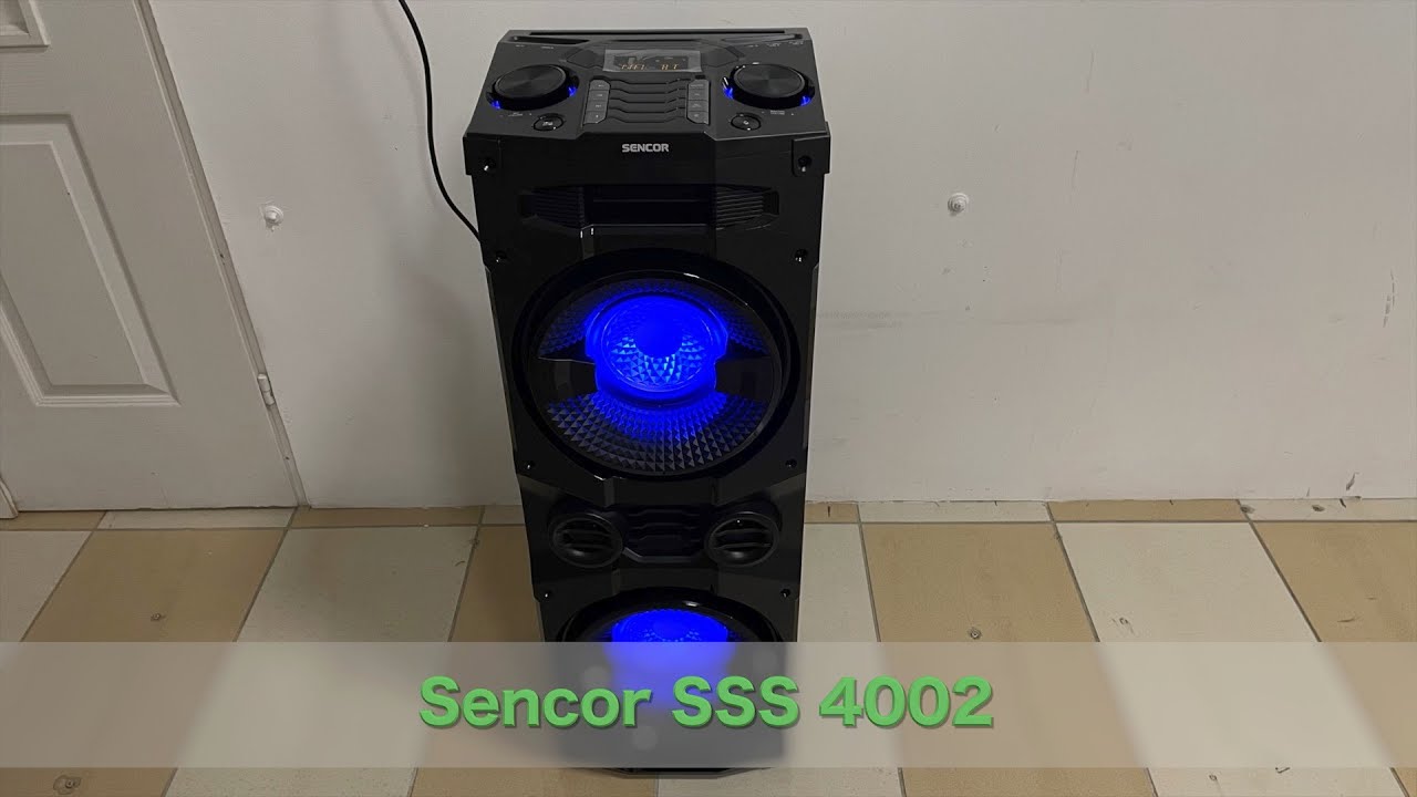 Sencor SSS 4002 parti hangszóró kicsomagolás és bemutató