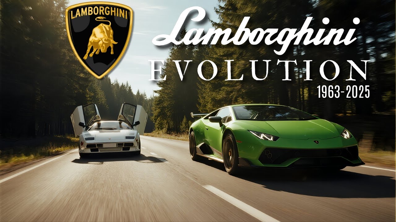 Lamborghini Supercar Evolution 1963 - 2025 | The Wildest Transformation Ever Made