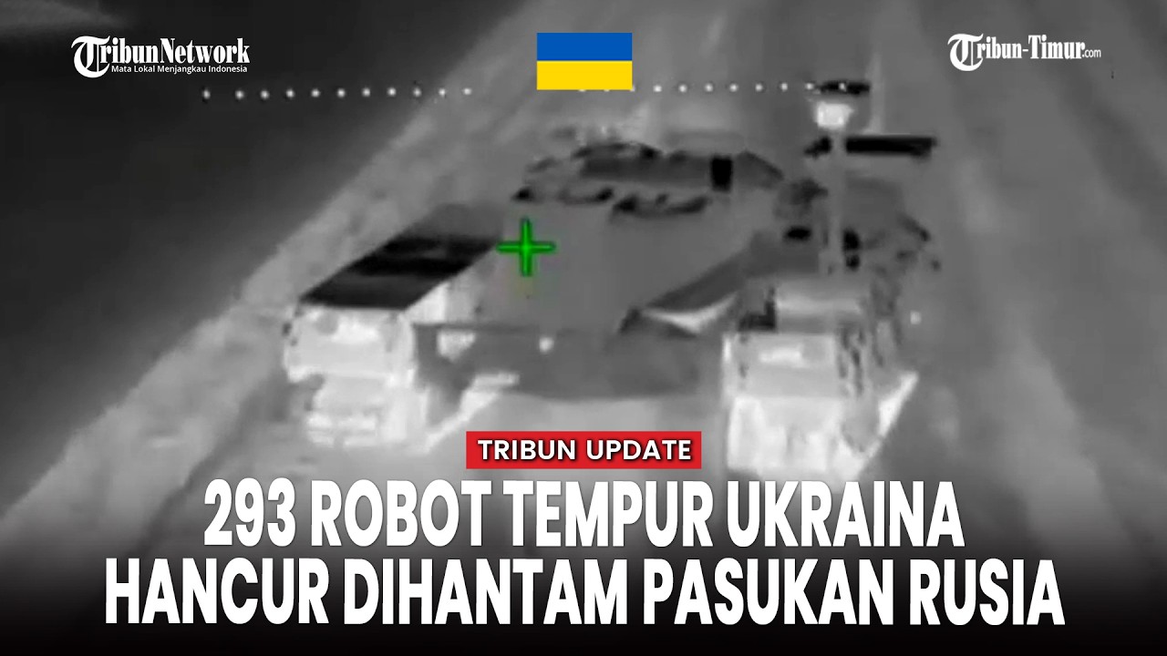 RATUSAN ROBOT TEMPUR UKRAINA LULUH LANTAK DI GARIS KONTAK
