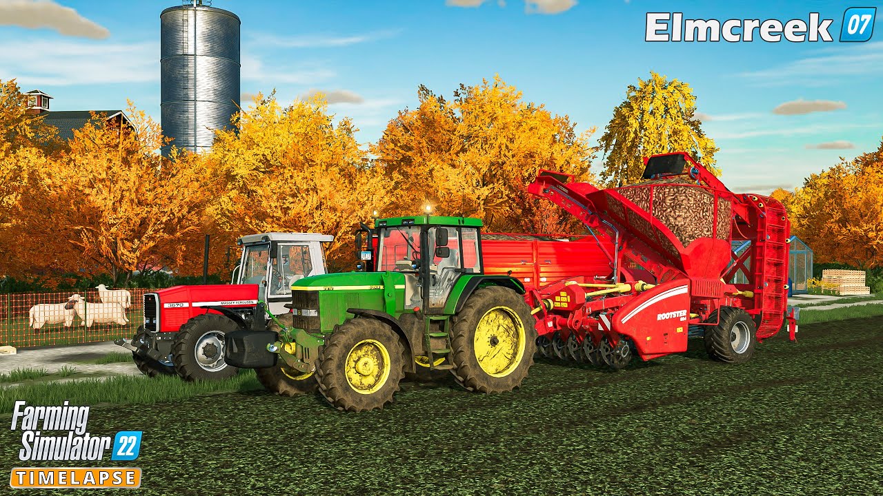 Farming Simulator 22🔸Elmcreek #07🔸Harvesting Sugar Beets. Starting Baling Contracts - Mowing🔸4K