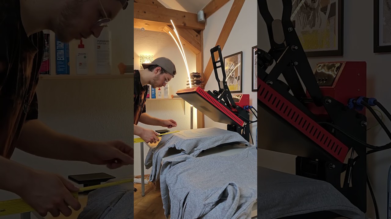 Ich habe Hoodies mit 2-farbigem Print bedruckt!  #siebdruck #textilveredelung