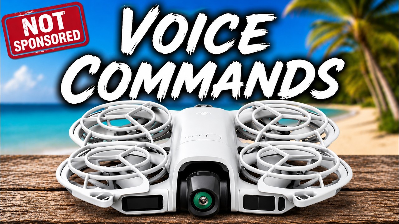 DJI Neo 2: как профессионально использовать голосовые записи и голосовые команды. В приложении ил...