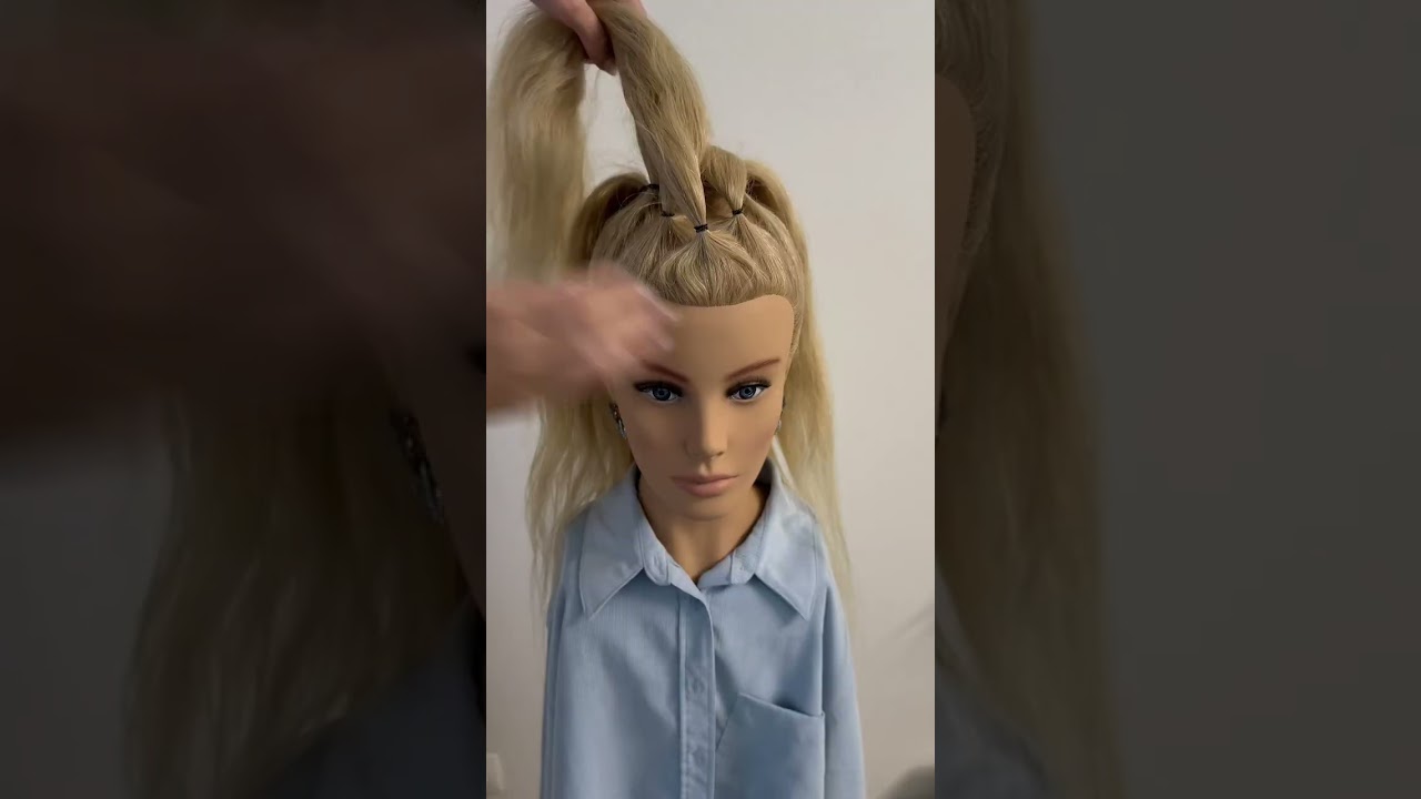 Прическа. Прическа из хвостов. Прическа на каждый день. Красивая прическа. 