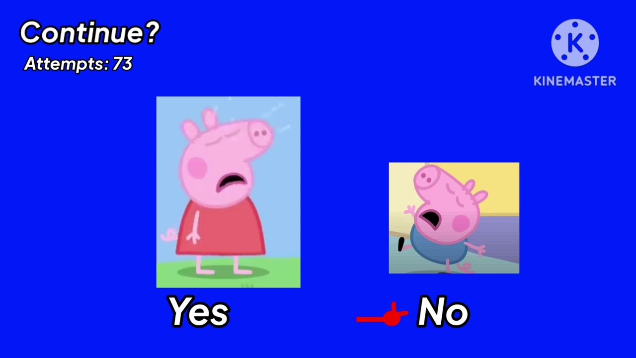 Peppa Pig's Escape from Person (PC Bootleg) Continue + Game Over