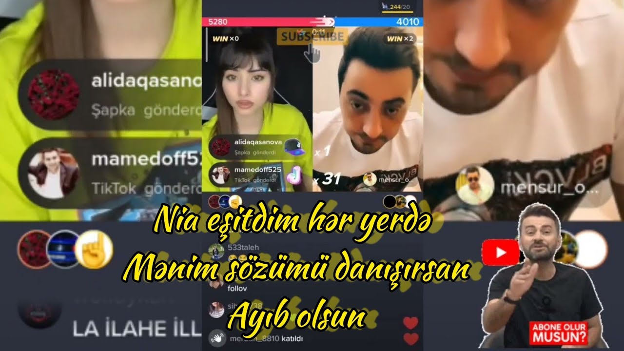 Nia Kurbanova & Mənsur Şərif Nia hər yerdə arxamda danışırsan 27 may 2022