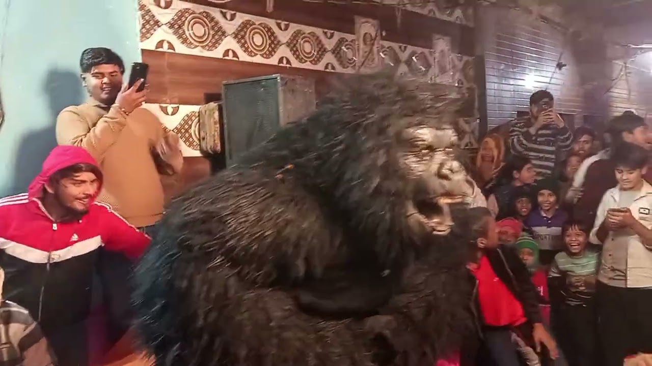 HANUMAN JI KI JHANKI  WITH GORILA 🙏🚩