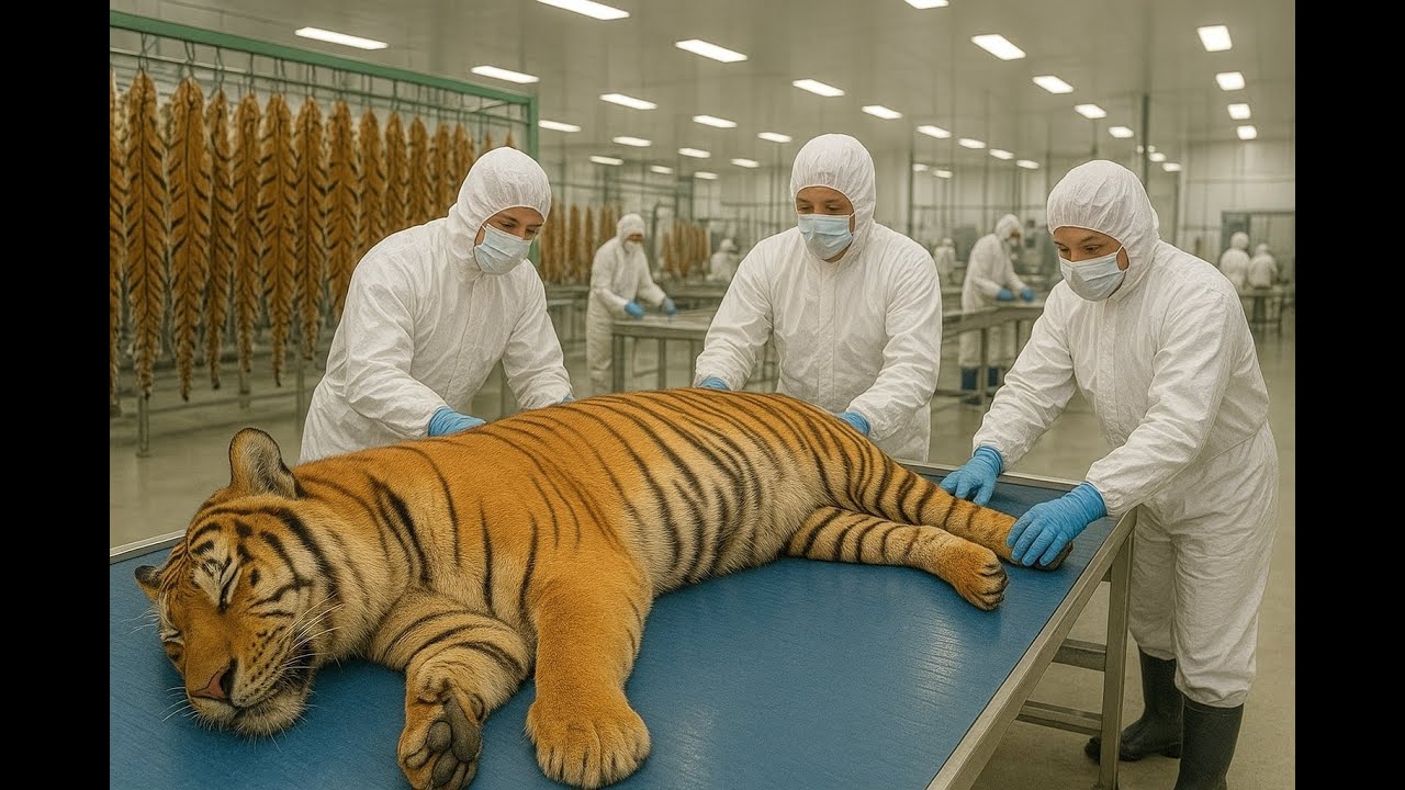 Inside the Tiger Leather Factory – Million-Dollar Products Made From Tiger Skin (Full Process)