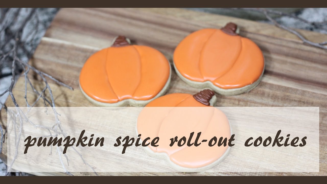 Pumpkin Spice Roll-Out Cookies and Easy Pumpkin Cookie Decorating