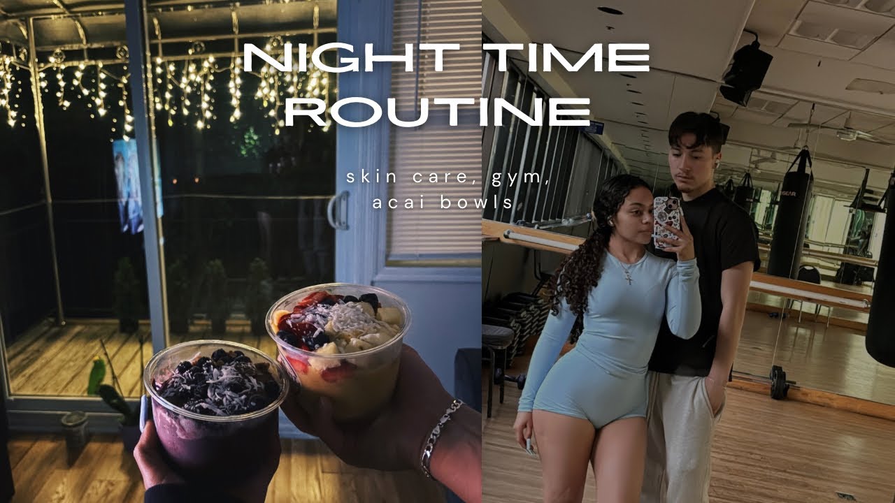 vlog: night time routine ♡gym, skin care, protein shake..