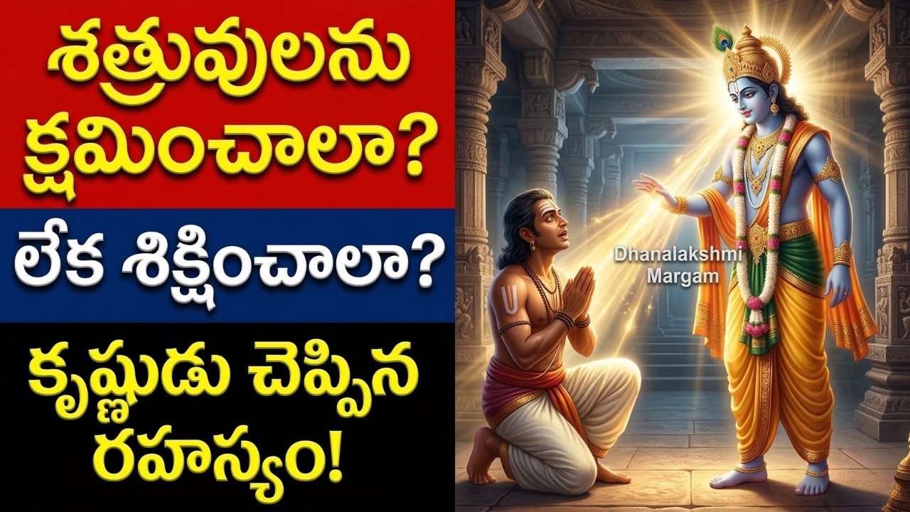 శత్రువులను క్షమించాలా? కృష్ణుడు చెప్పిన షాకింగ్ నిజం! || Krishna's Karma Theory on Enemies