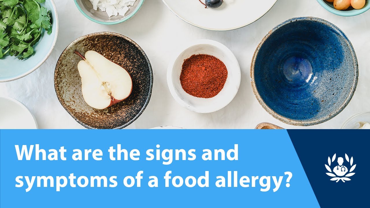 What are the signs and symptoms of a food allergy?