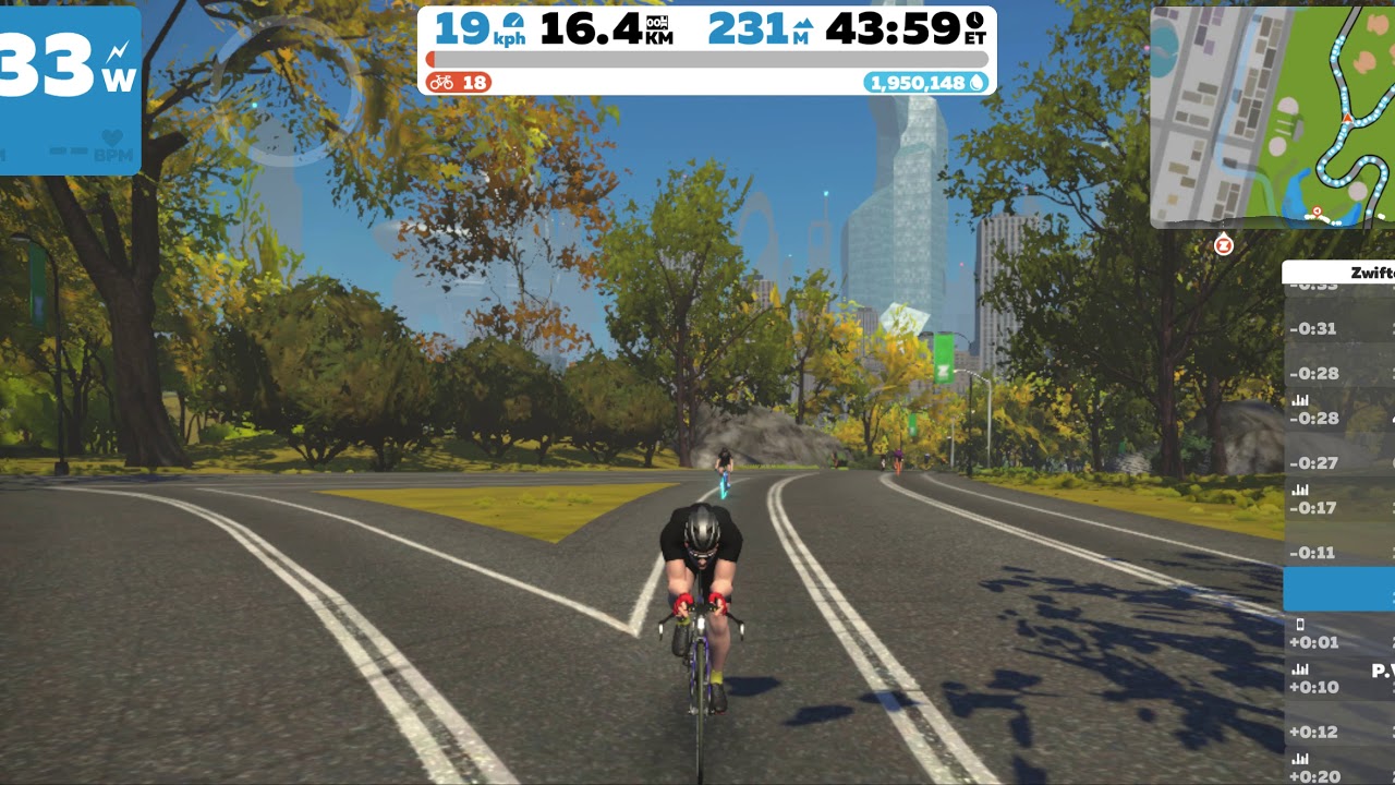 Biking in Central Park, NY (Zwift)