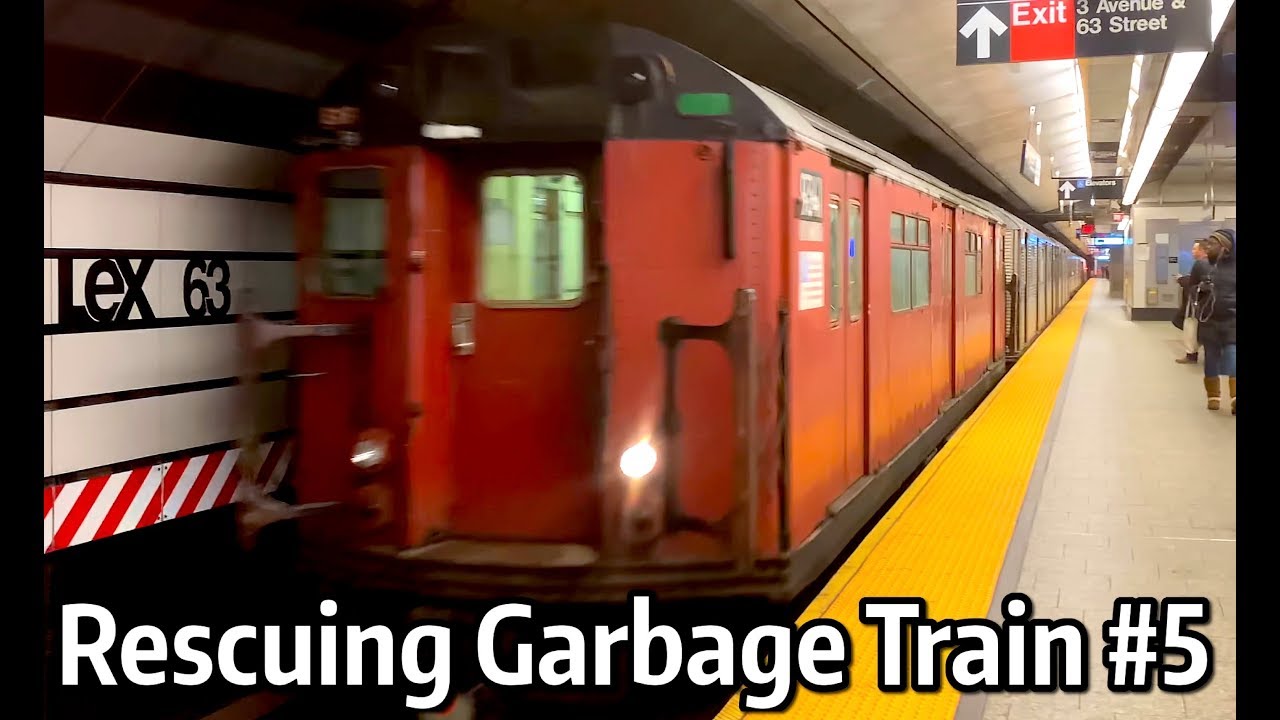 ⁴ᴷ⁶⁰ R33WF, R32s and R134s Rescuing the #5 Garbage Train