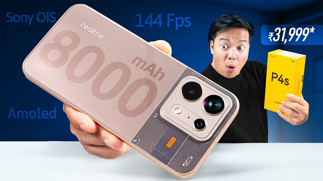 realme P4s Unboxing & Test📌 144Hz AMOLED, Dual Chip Gaming & more @31,999*
