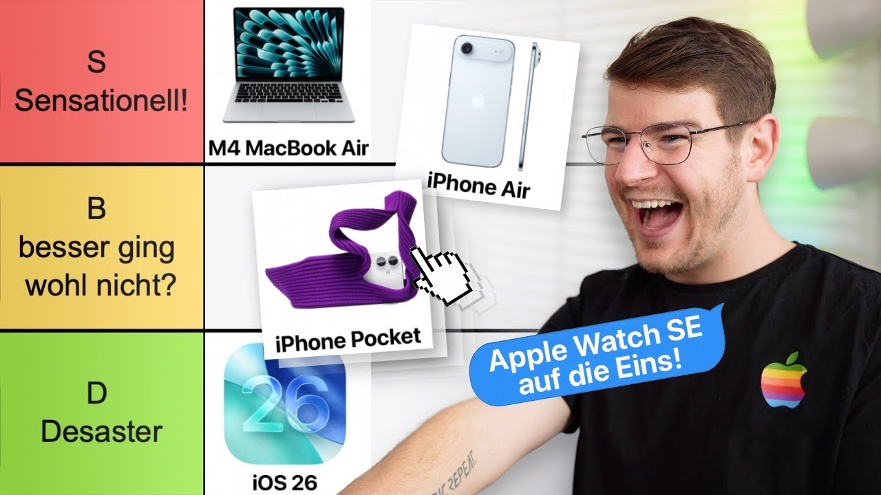 Ich ranke ALLES was Apple 2025 released hat!