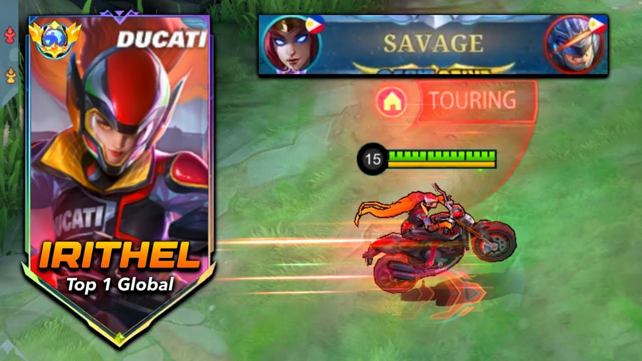 SAVAGE!! IRITHEL DUCATI SKIN 🔥 - Build and Emblem Top 1 Global Irithel ~ MLBB
