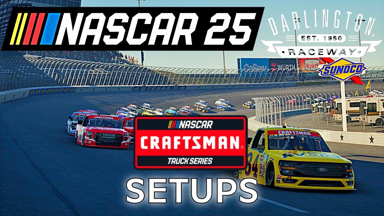 Индивидуальная настройка Darlington для серии грузовиков Craftsman в гонках Nascar 25