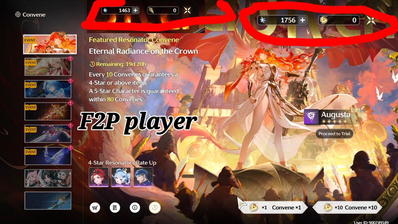 Pulling Augusta and Her Sig. Weapon | Gacha | F2P player | Wuthering Waves 2.6