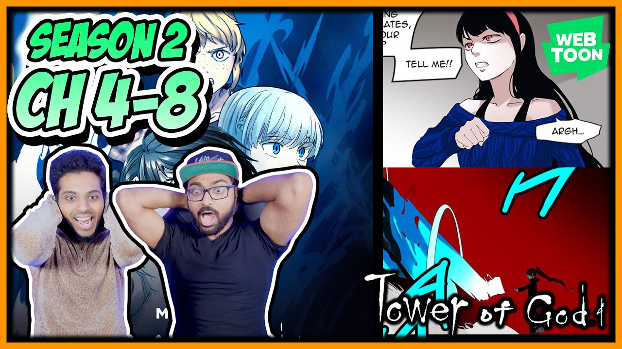 WHO IS JUE VIOLE GRACE?! TOWER OF GOD SEASON 2 - CHAPTER 4 - 8 REACTION | WEBTOON REACTION