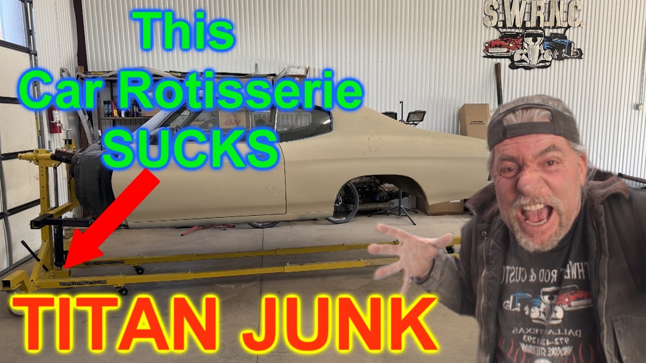This Car Rotisserie SUCKS - Dangerous And CHEAP - Titan Rotisserie Review