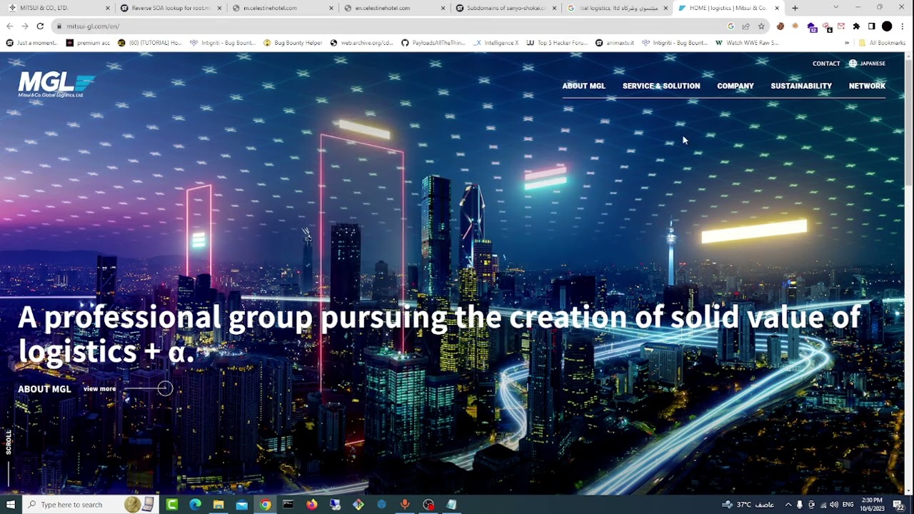 Live bug bounty (External Recon) #1 mitsui Co.