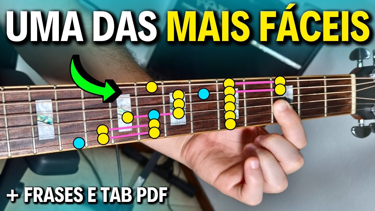 🔥A escala MAIS USADA para SOLAR NO VIOLÃO - Aplique HOJE nas suas músicas - Aula de Violão SOLO