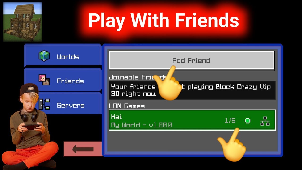 How To Play Multiplayer with Friends in Block Crazy Robo World Vip 3D