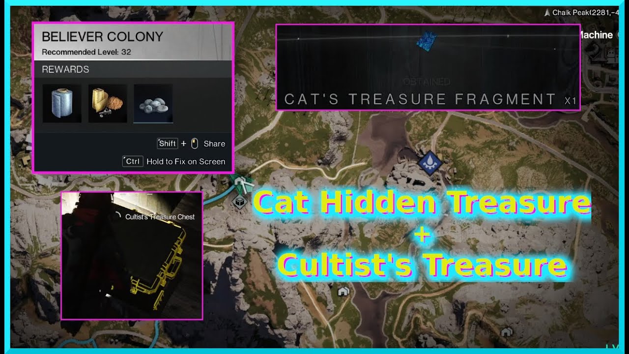 Cat Hidden Treasure Fragment Puzzle at Believer Colony | Once Human