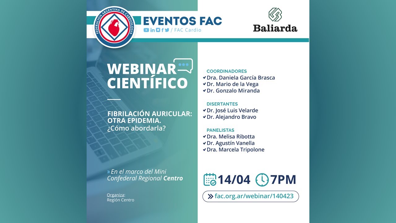 Fibrilación Auricular: Otra epidemia. ¿Cómo abordarla? - Mini Confederal Regional Centro