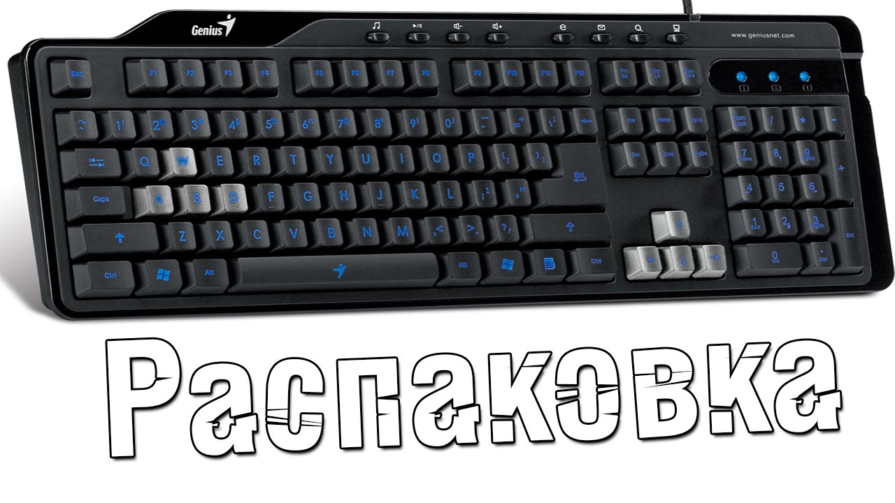Распаковка клавиатуры Genius KB-G255