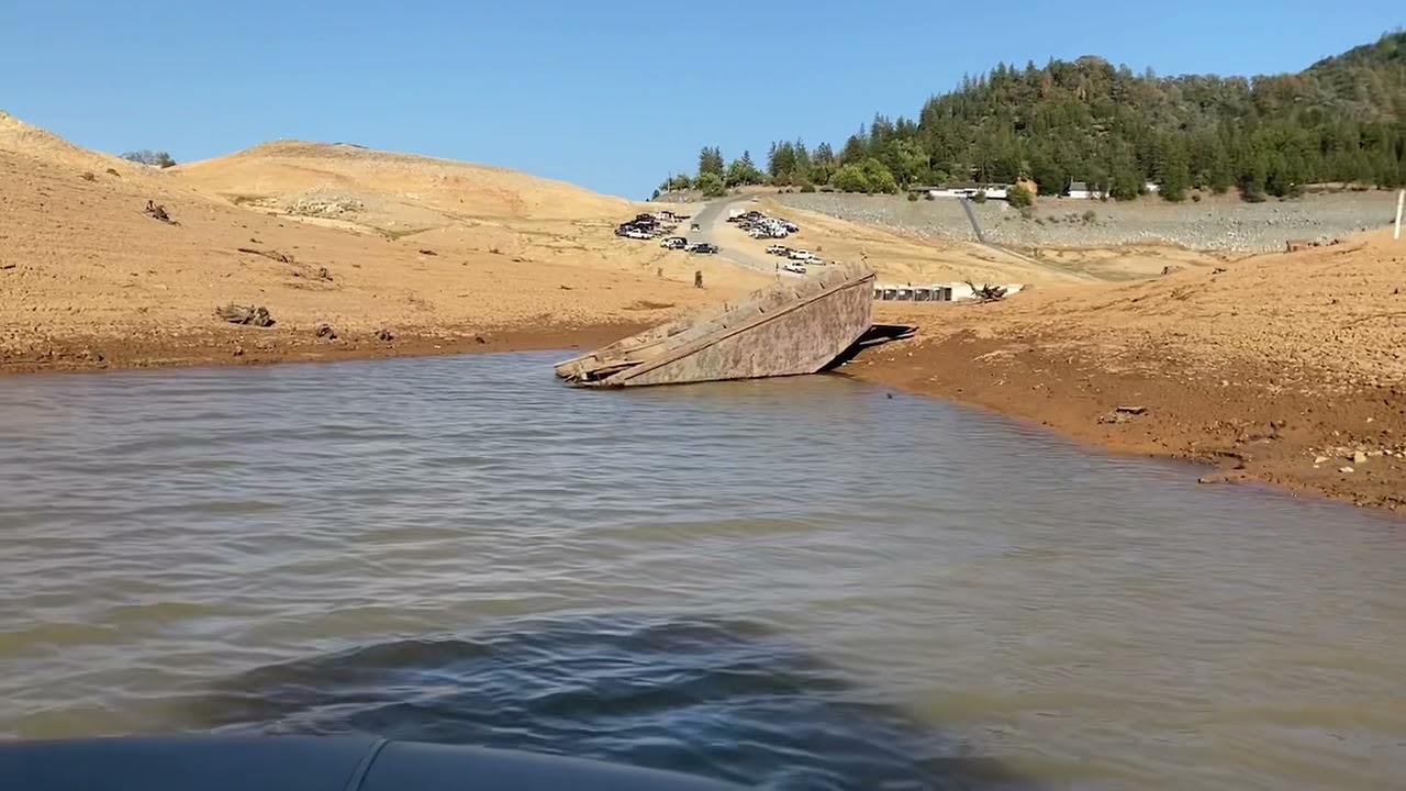 Bridge Bay Marina’s Sunken Boat Mystery, Shasta Lake, 9-17-2021.