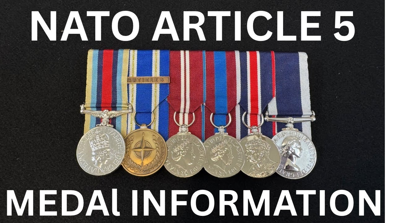 МЕДАЛЬ СТАТЬИ 5 НАТО #nato #britisharmedforces #britishsoldier