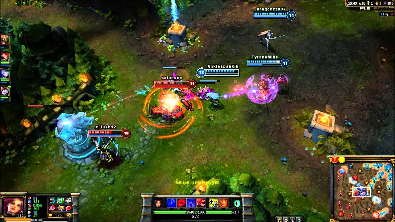 League of Legends - Katarina Pro - Full Game With Friends