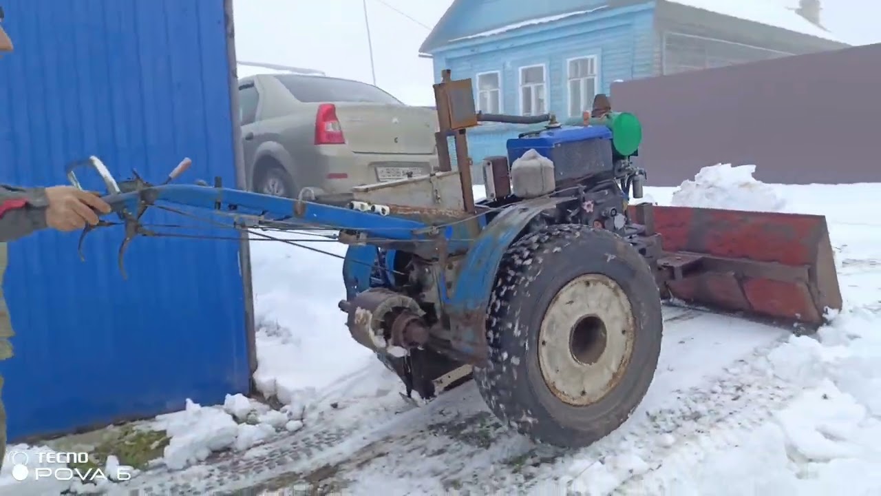 Снеговой отвал для мотоблока! Доработки! 