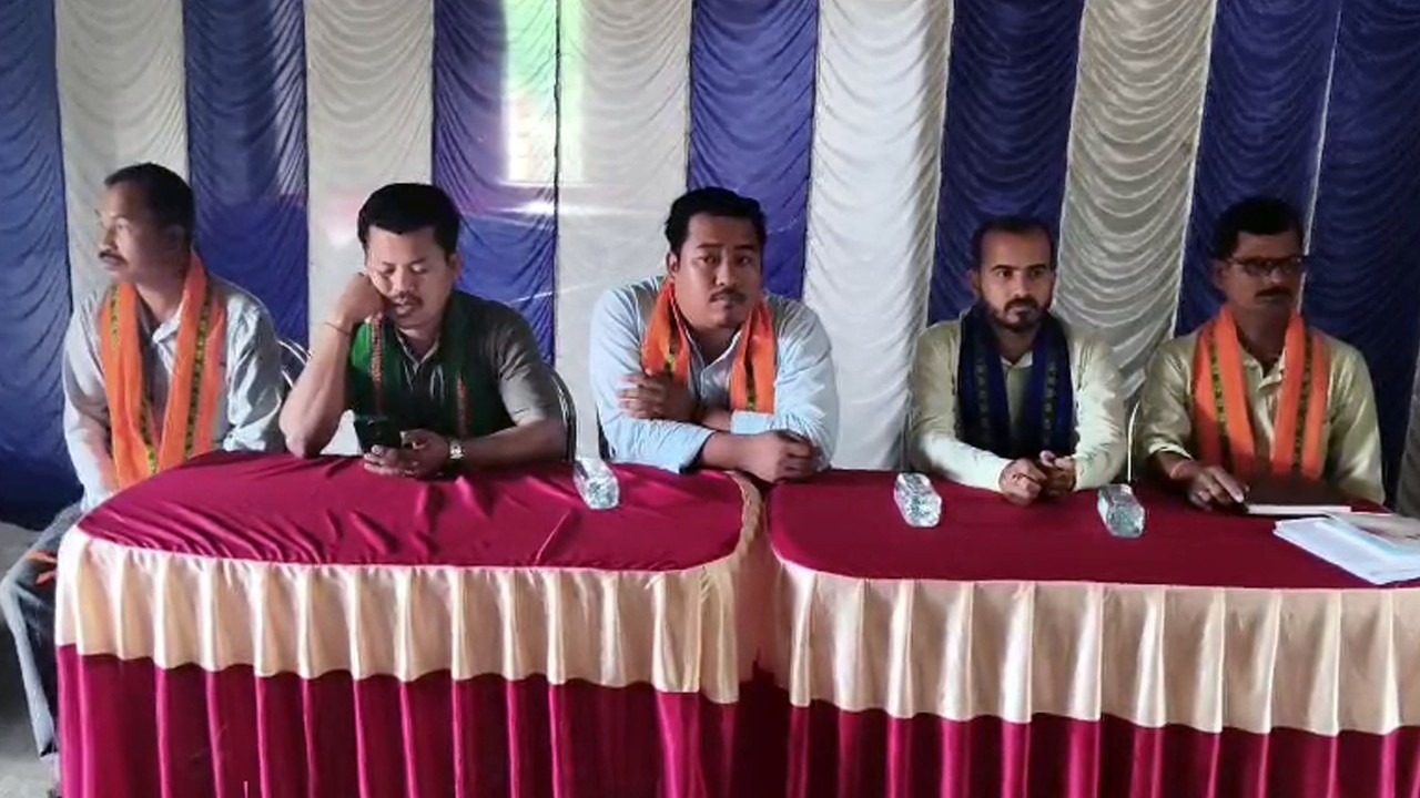 BJP ni Haste Tangphang Bipin Debbarmani Twidulmung bai Pekuwajala oh Khlaijakha Kaisa Lukuthum Panda