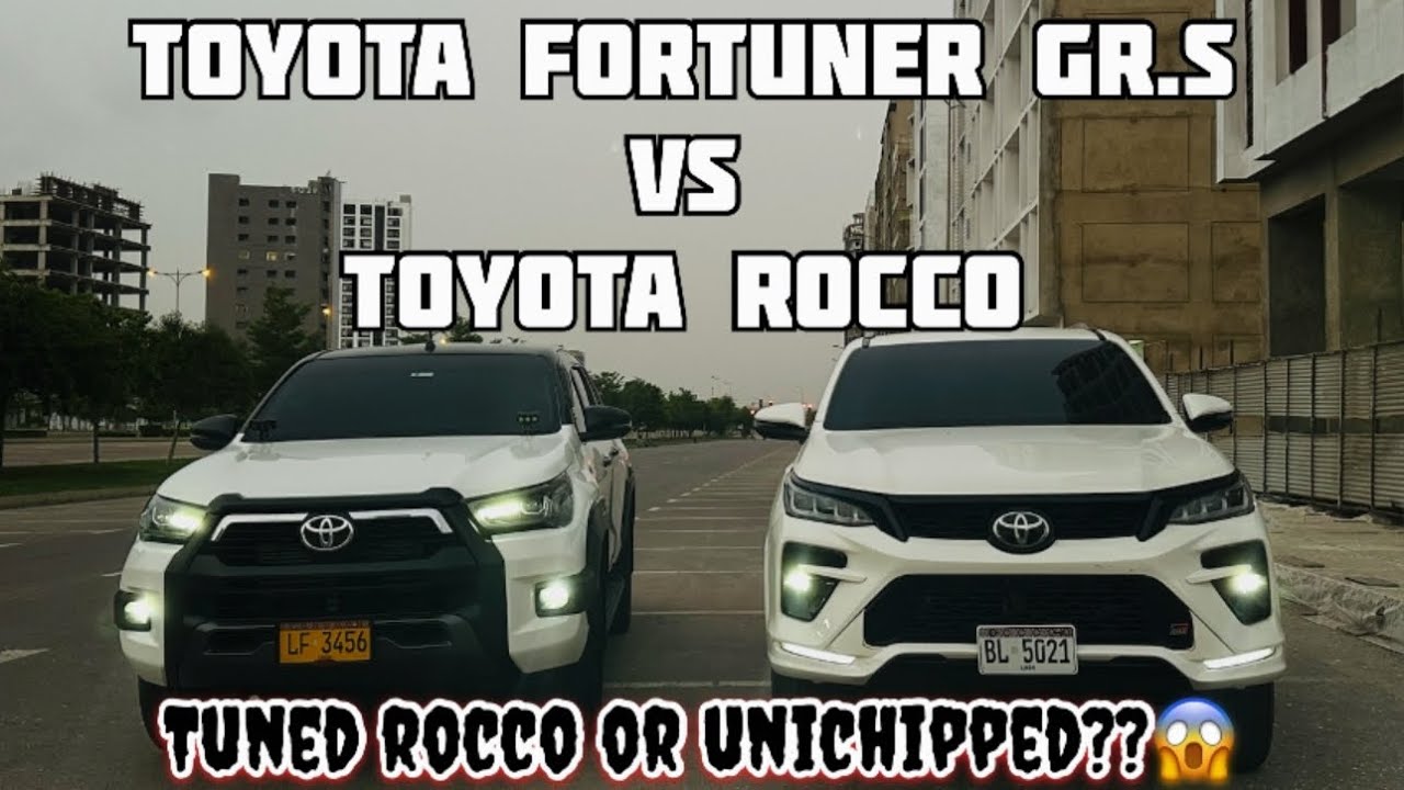 Toyota Fortuner Gr-S vs Toyota Rocco |Drag race, rolling race