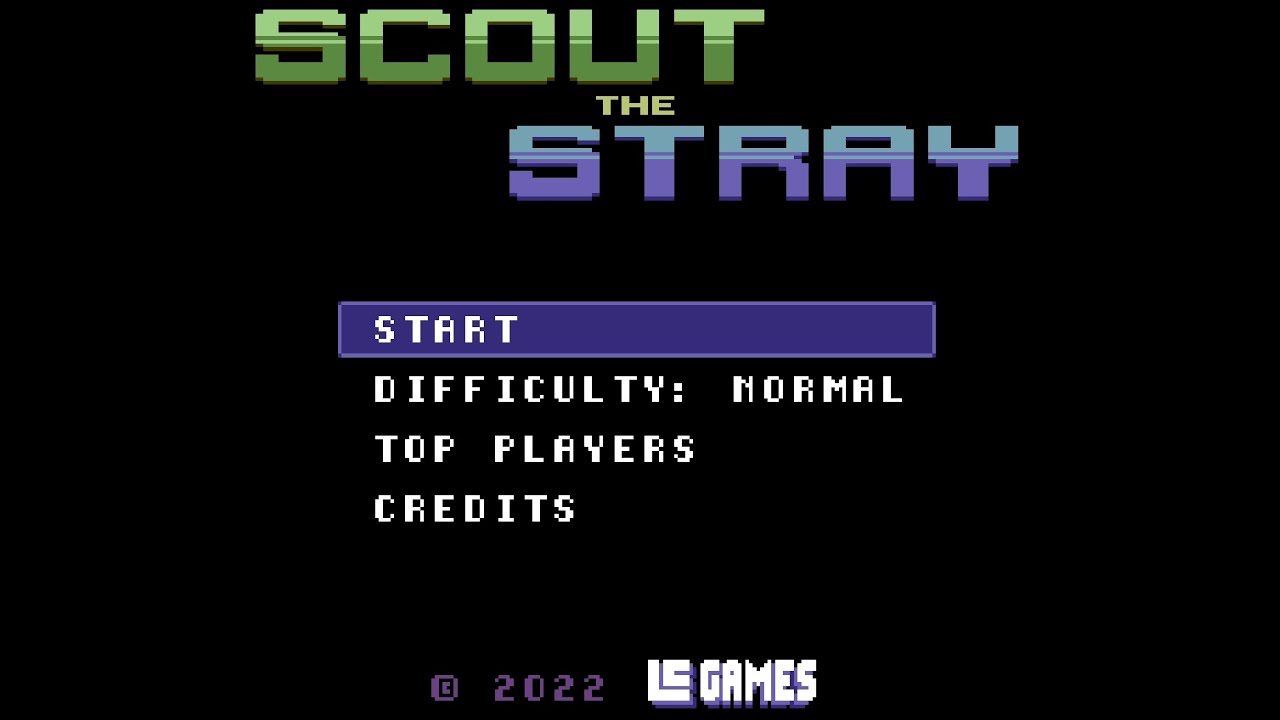 C64 gameplay 🔵 Scout The Stray by Luca Carminati Games - 4K 🔴