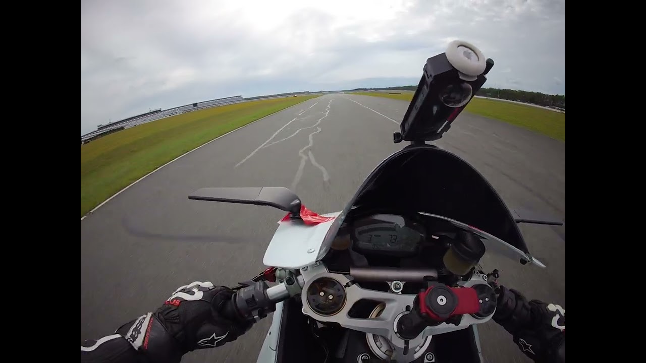 Gopro helmet cam pt 3of4 at Pocono Raceway North Track, Oct '25, 2017 Ducati Panegali 959