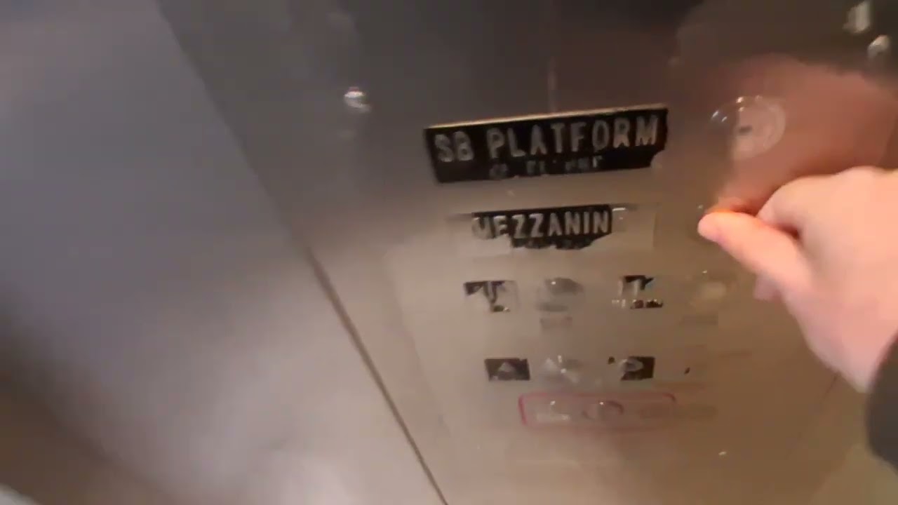 Mongrain hydraulic glass elevator at the Kingsbridge Road B, D station (Bronx, NY)